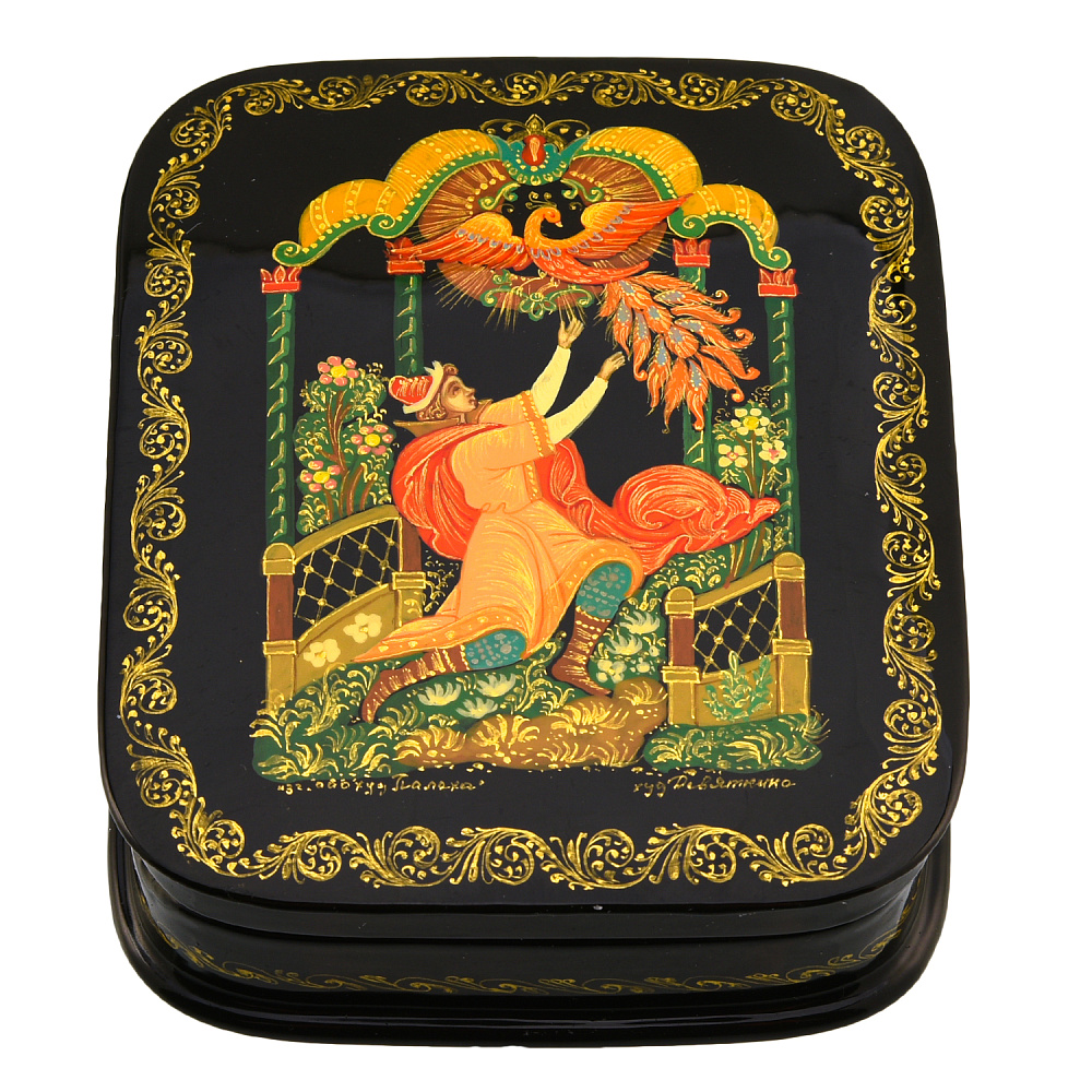 Шкатулка с художественной росписью «Жар-птица» - интернет магазин Русь Велика я 