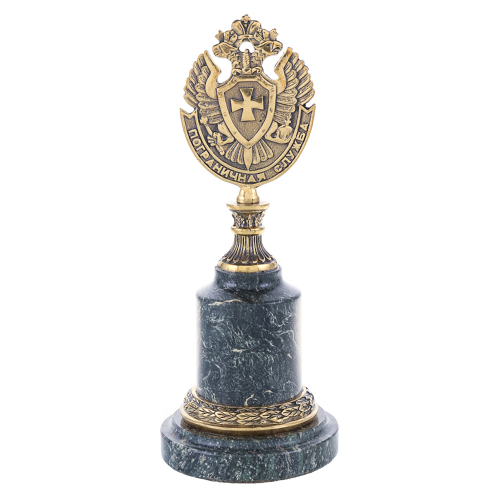 Бронзовая статуэтка «Герб пограничной службы» - интернет магазин Русь Велика я 