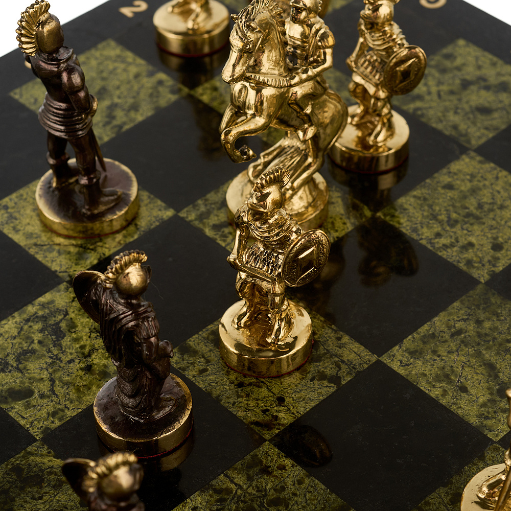 Шахматы из камня и бронзы «Римские» 40х40 см - интернет магазин Русь Велика я фото 13