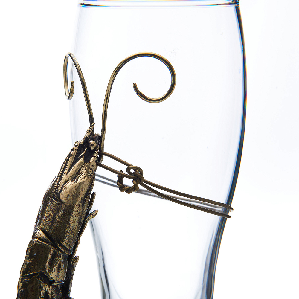 Бокал пивной «Креветка» с бронзой - интернет магазин Русь Велика я фото 2