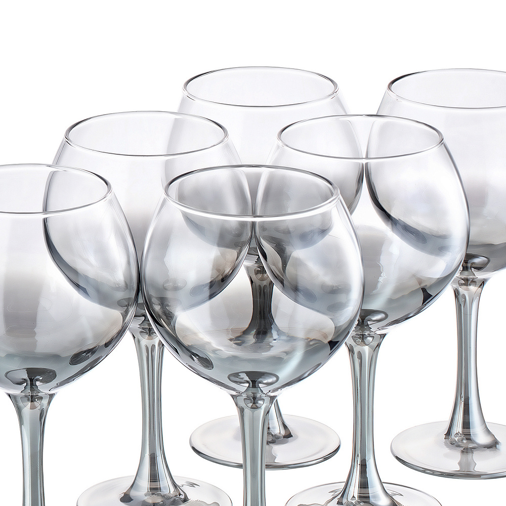 Набор 6 бокалов для вина 280 мл «Омбре Дымка» - интернет магазин Русь Велика я фото 1