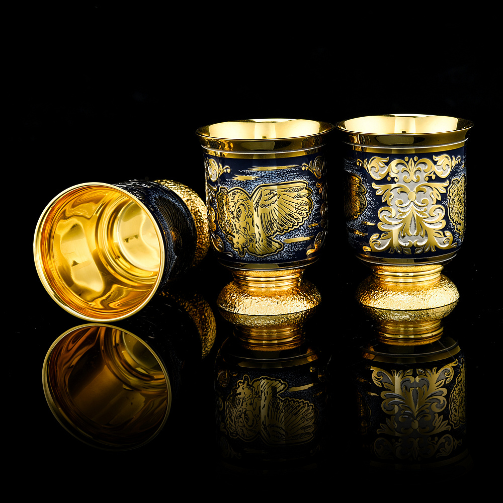 Питейный набор с флягой и ножом «Сова». Златоуст - интернет магазин Русь Велика я фото 4