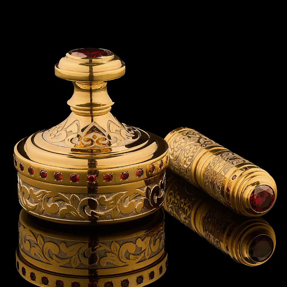 Подарочный набор руководителя с печатью и флешкой «Герб РФ». Златоуст - интернет магазин Русь Велика я 