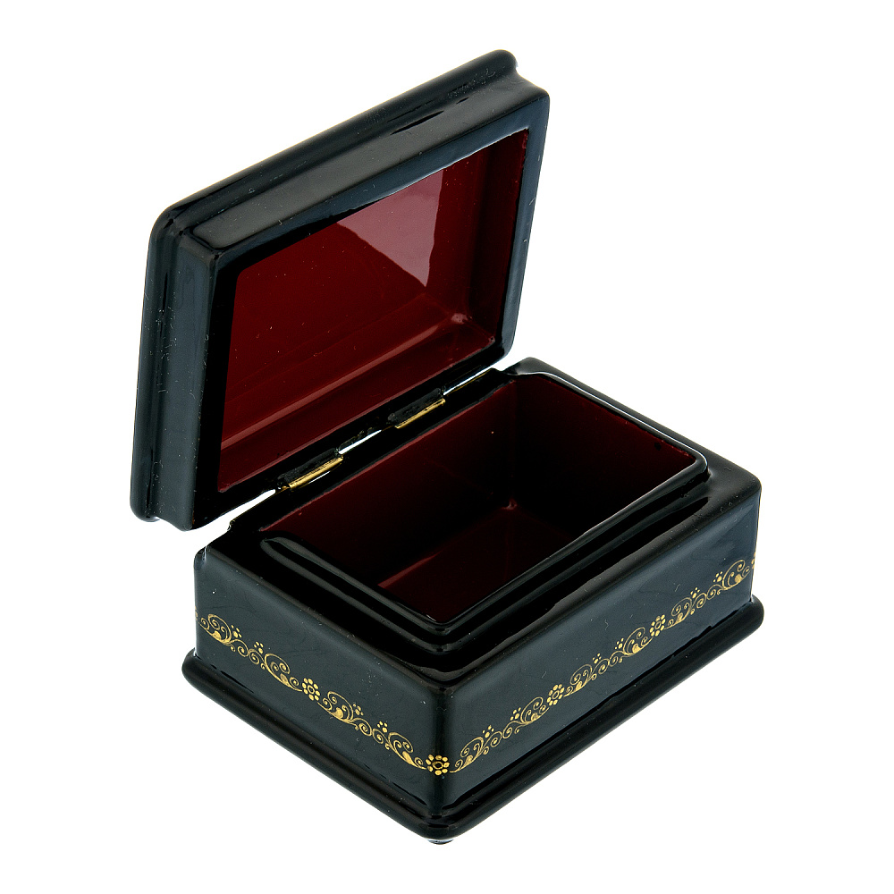 Шкатулка с художественной росписью «Лиса на охоте» - интернет магазин Русь Велика я фото 3