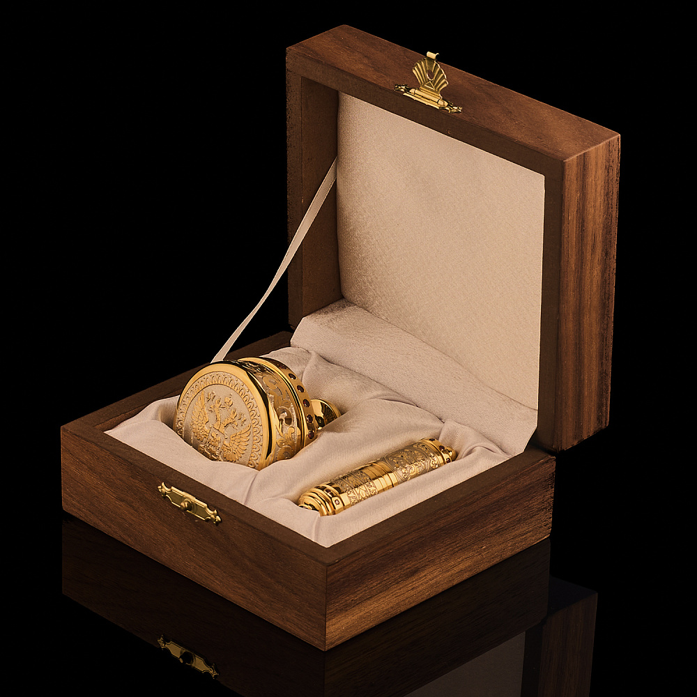 Подарочный набор руководителя с печатью и флешкой «Герб РФ». Златоуст - интернет магазин Русь Велика я фото 4