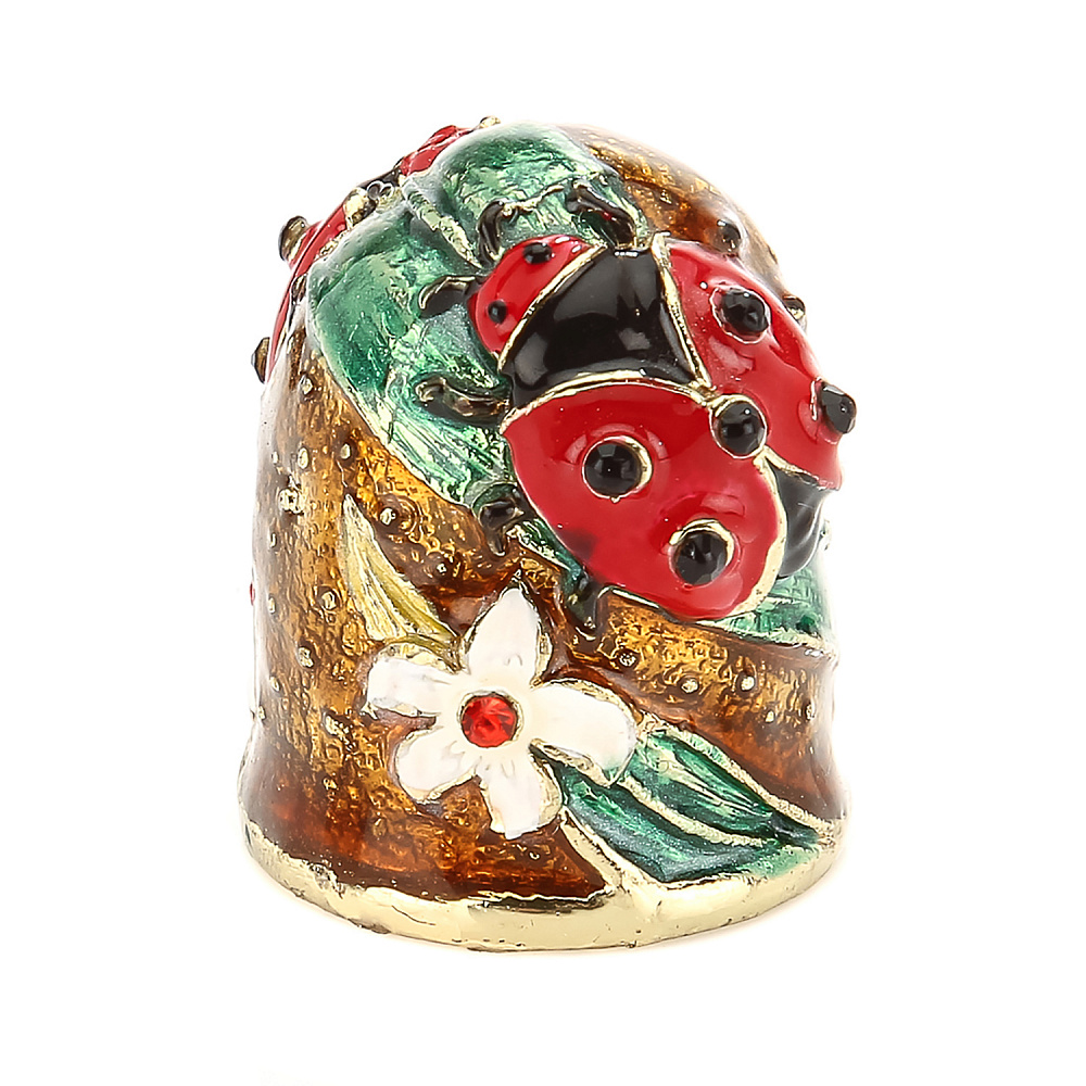 Наперсток «Божьи коровки». Традиции Фаберже - интернет магазин Русь Велика я 