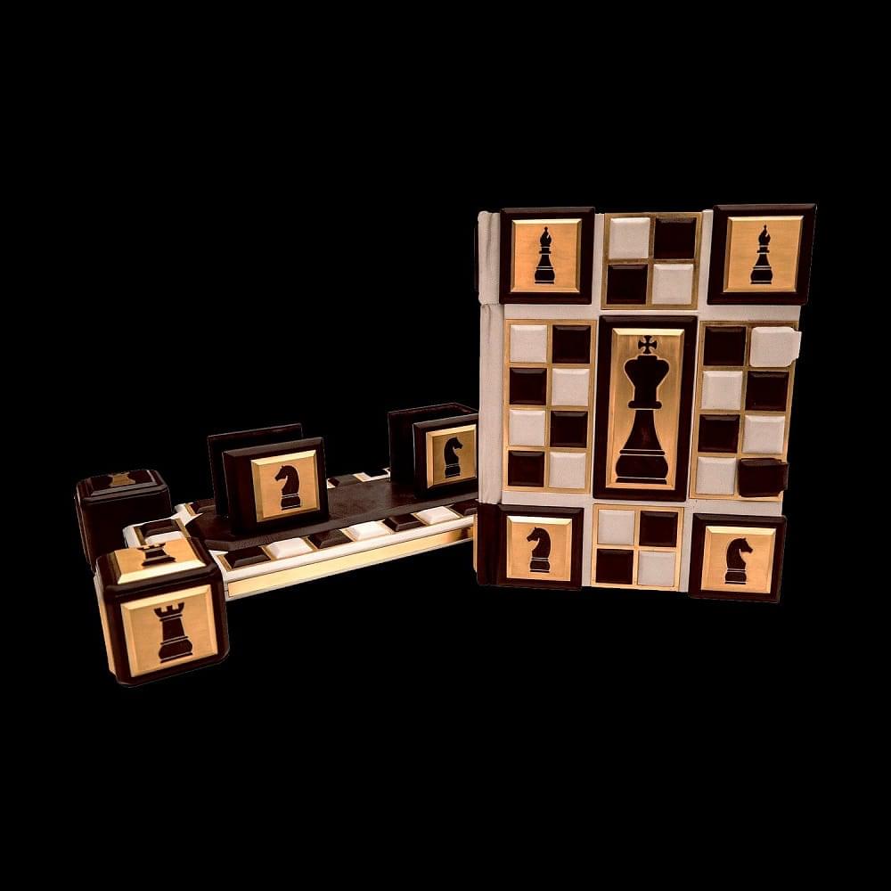 Подарочная книга «Шахматы. 2000 лет истории». Кожаный переплёт - интернет магазин Русь Велика я фото 1