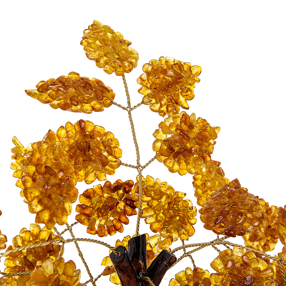 Денежное дерево из янтаря. Высота 32 см - интернет магазин Русь Велика я фото 1