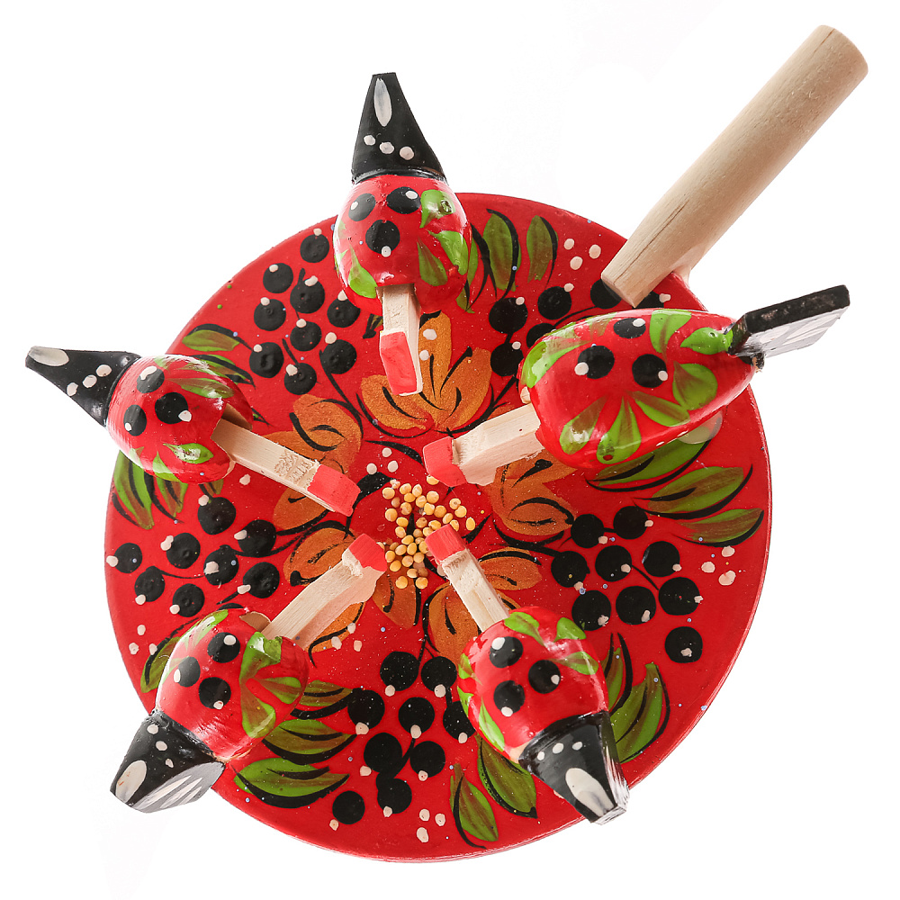 Деревянная игрушка «Курочки клюют зерно» - интернет магазин Русь Велика я фото 1