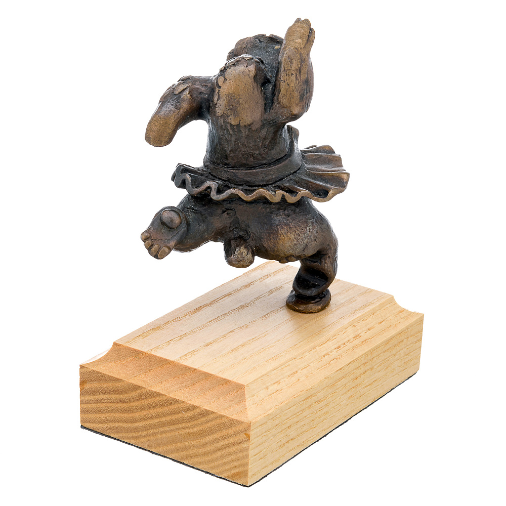 Бронзовая статуэтка «Мишка-балерина» - интернет магазин Русь Велика я фото 3