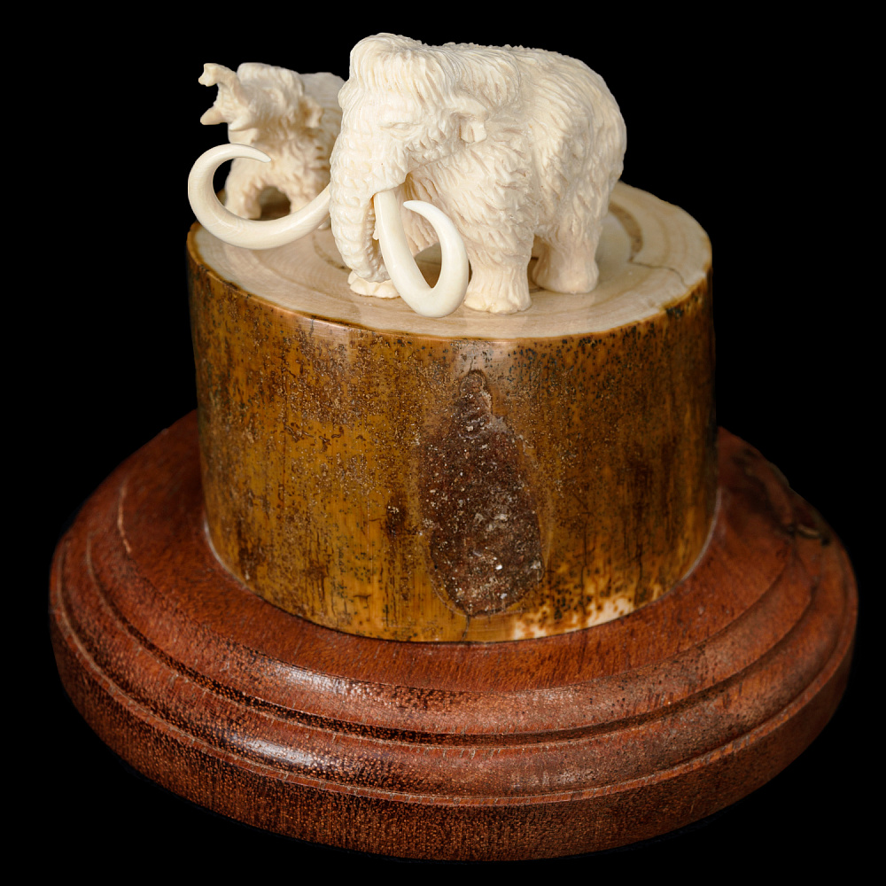 Скульптура из бивня мамонта «Мамонты» - интернет магазин Русь Велика я фото 2