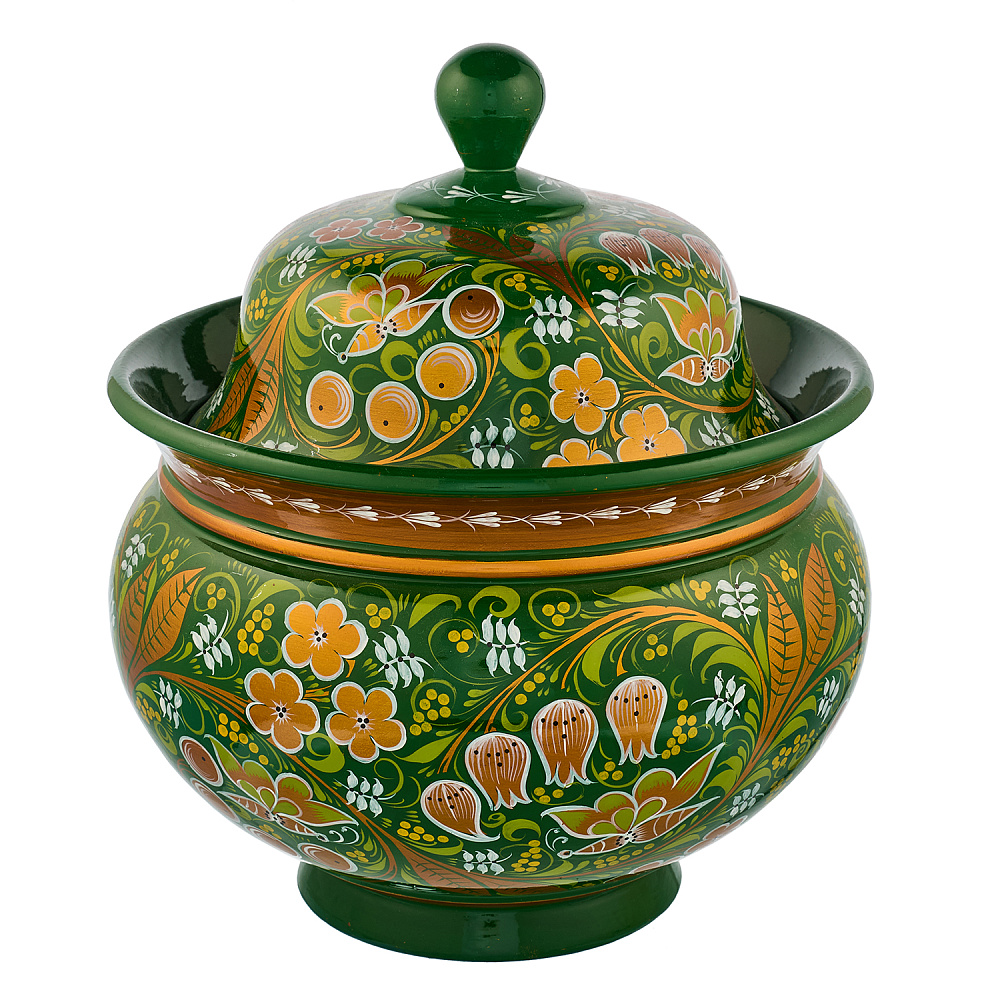 Супница «Ландыш». Хохлома - интернет магазин Русь Велика я 