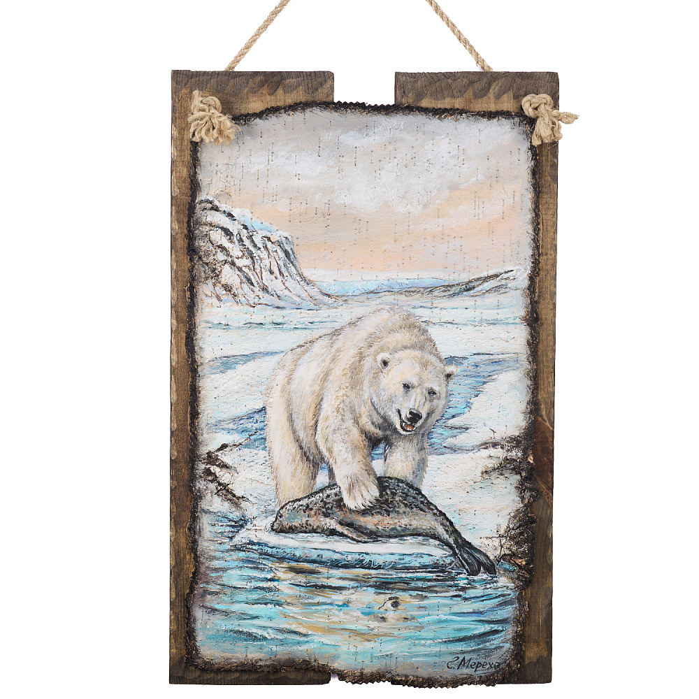 Картина на бересте «Виртуозный охотник» 32х51 см - интернет магазин Русь Велика я 