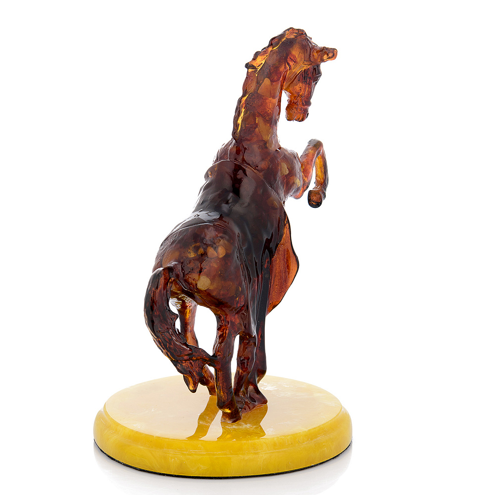 Лошадь Символ 2026 года. Скульптура из янтаря «Конь» - интернет магазин Русь Велика я фото 4