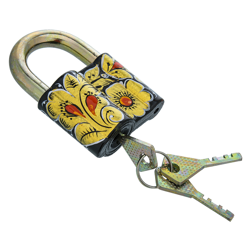 Замок сувенирный с росписью. Хохлома - интернет магазин Русь Велика я фото 2