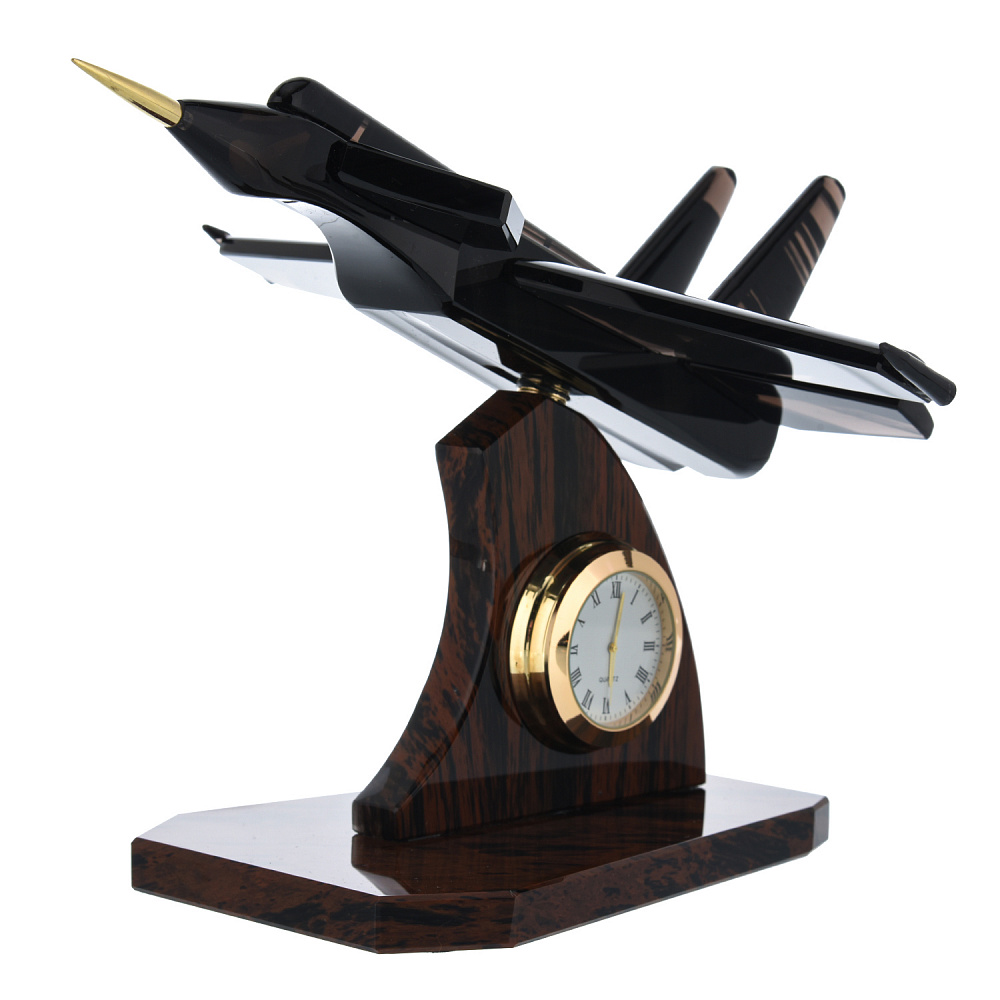 Часы настольные из натурального камня «Самолет» - интернет магазин Русь Велика я фото 2