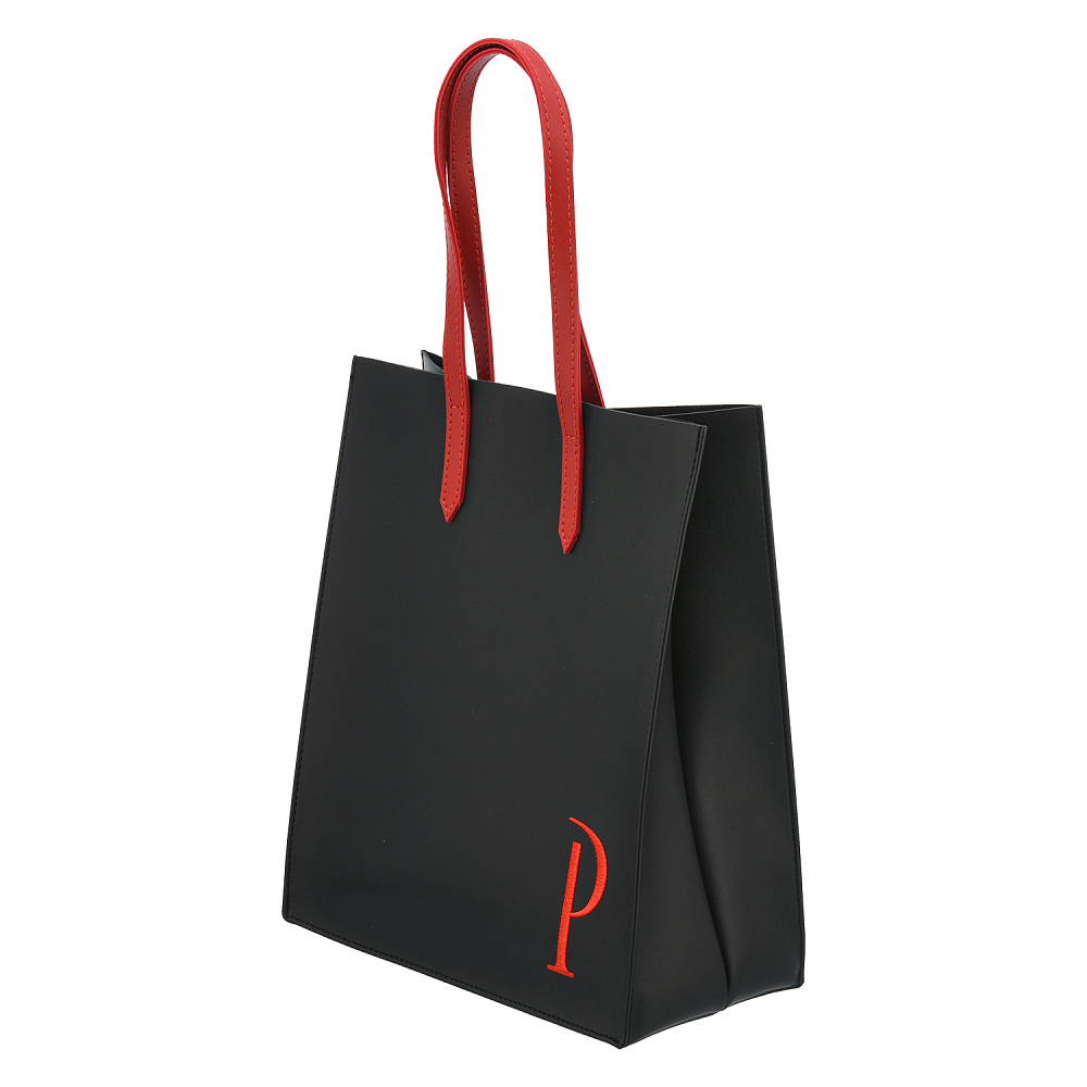 Подарочный пакет-упаковка из экокожи «Р» 26х12х32 см - интернет магазин Русь Велика я 