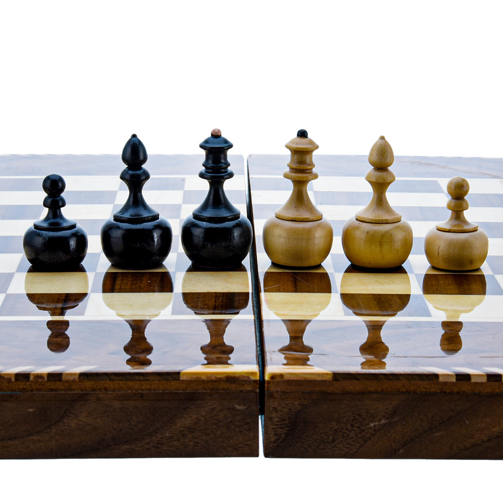 Нарды-шашки-шахматы деревянные маркетри «Звезда востока» 49х25 см - интернет магазин Русь Велика я фото 15