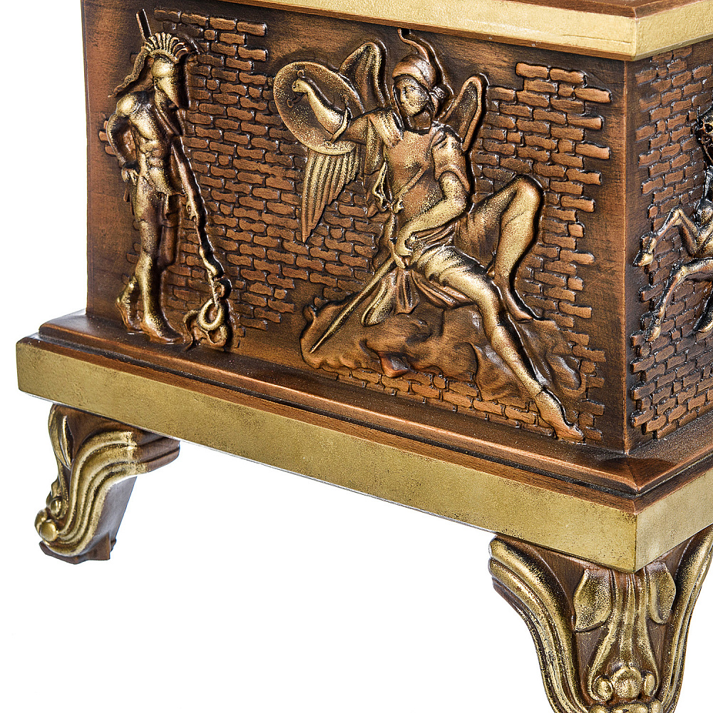 Деревянные резные часы «Римская империя». Высота 125 см - интернет магазин Русь Велика я фото 8