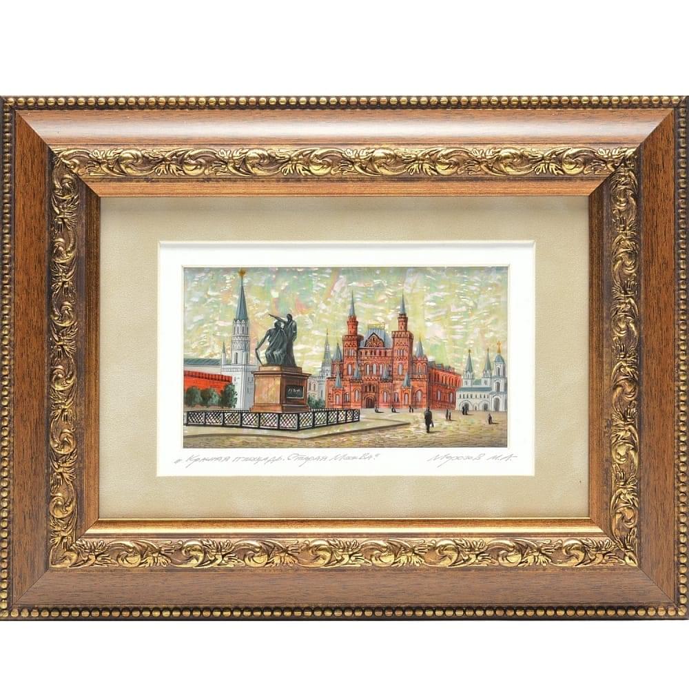 Картина перламутровая «Старая Москва» 27 х 20 см - интернет магазин Русь Велика я 
