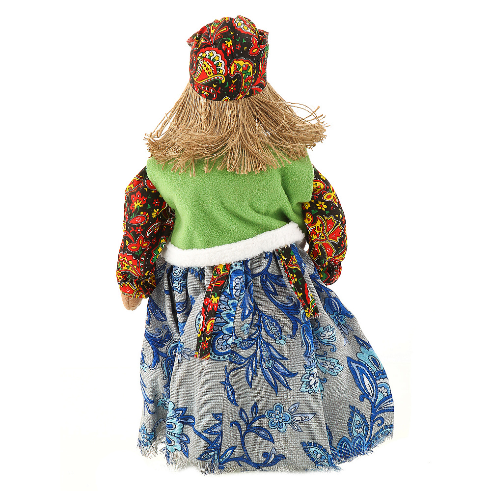 Лоскутная игрушка-оберег «Баба-Яга в лаптях» - интернет магазин Русь Велика я фото 2