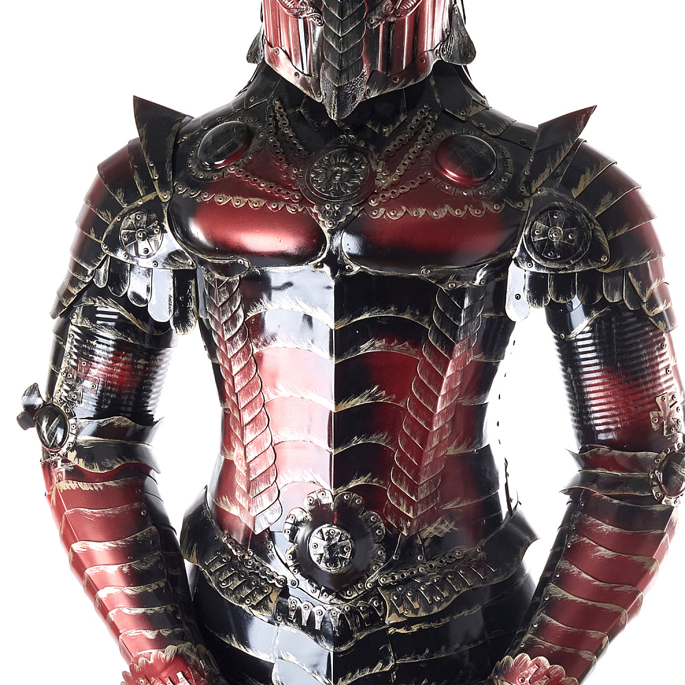 Ростовая скульптура из алюминия с тонировкой «Средневековый рыцарь 2» - интернет магазин Русь Велика я фото 3