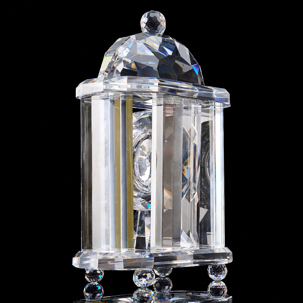 Часы настольные из хрусталя «Беседка» Asfour Crystal - интернет магазин Русь Велика я фото 3