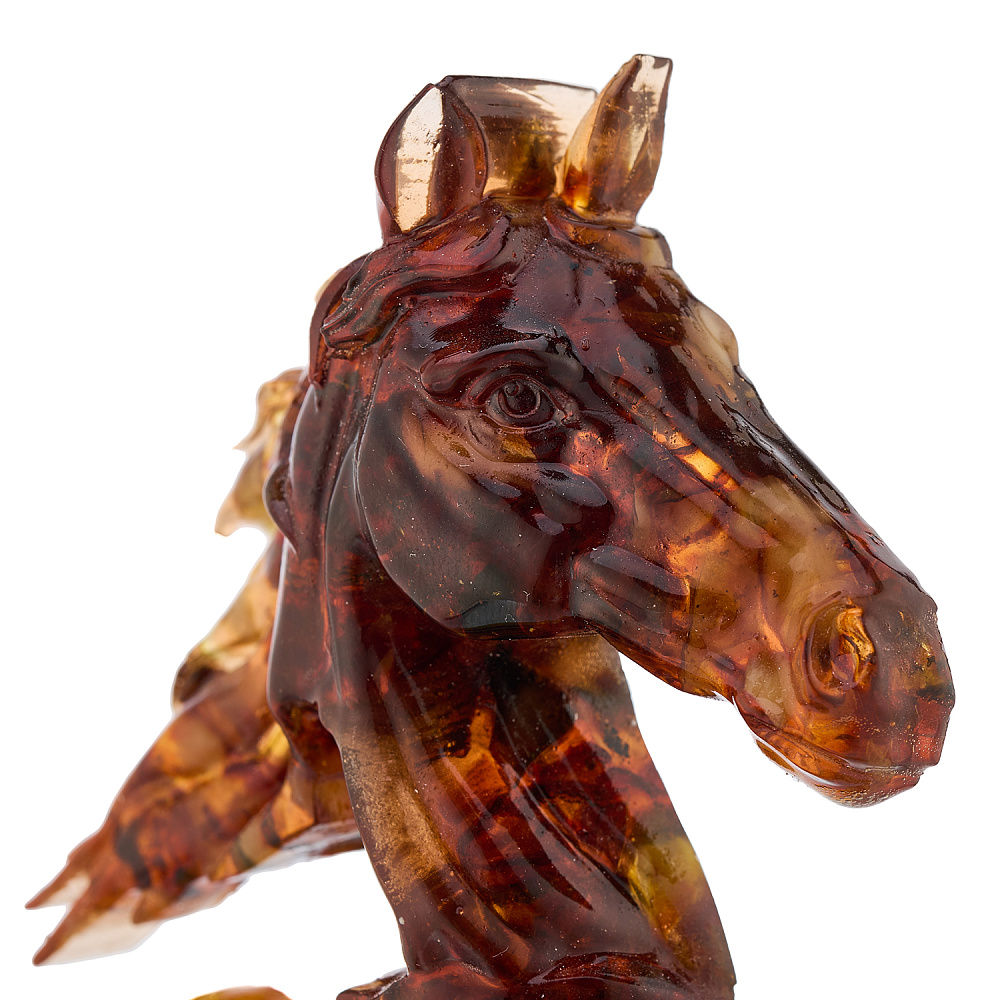 Лошадь Символ 2026 года. Статуэтка из янтаря «Конь» - интернет магазин Русь Велика я фото 3
