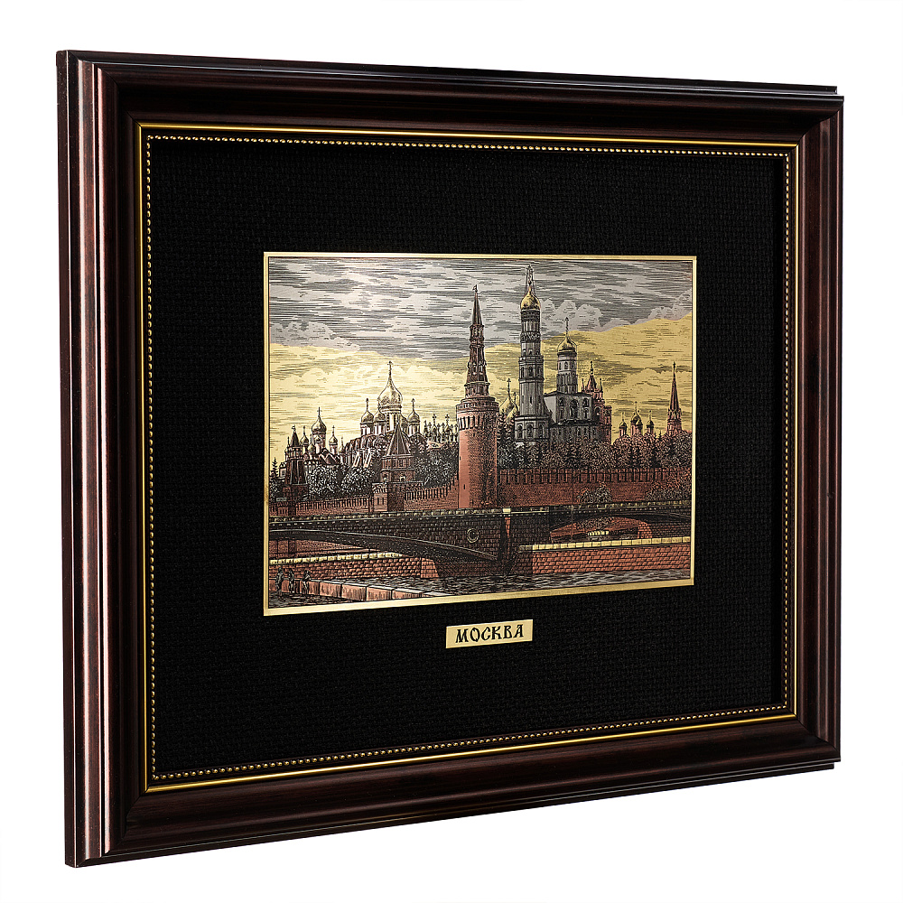 Офорт цветной «Большой Москворецкий мост. Кремль» 25х32 см - интернет магазин Русь Велика я фото 2