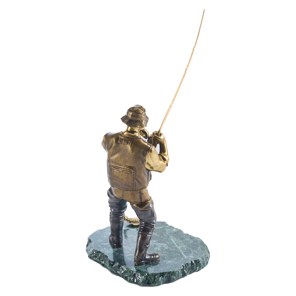 Бронзовая статуэтка «Рыбак» - интернет магазин Русь Велика я фото 2