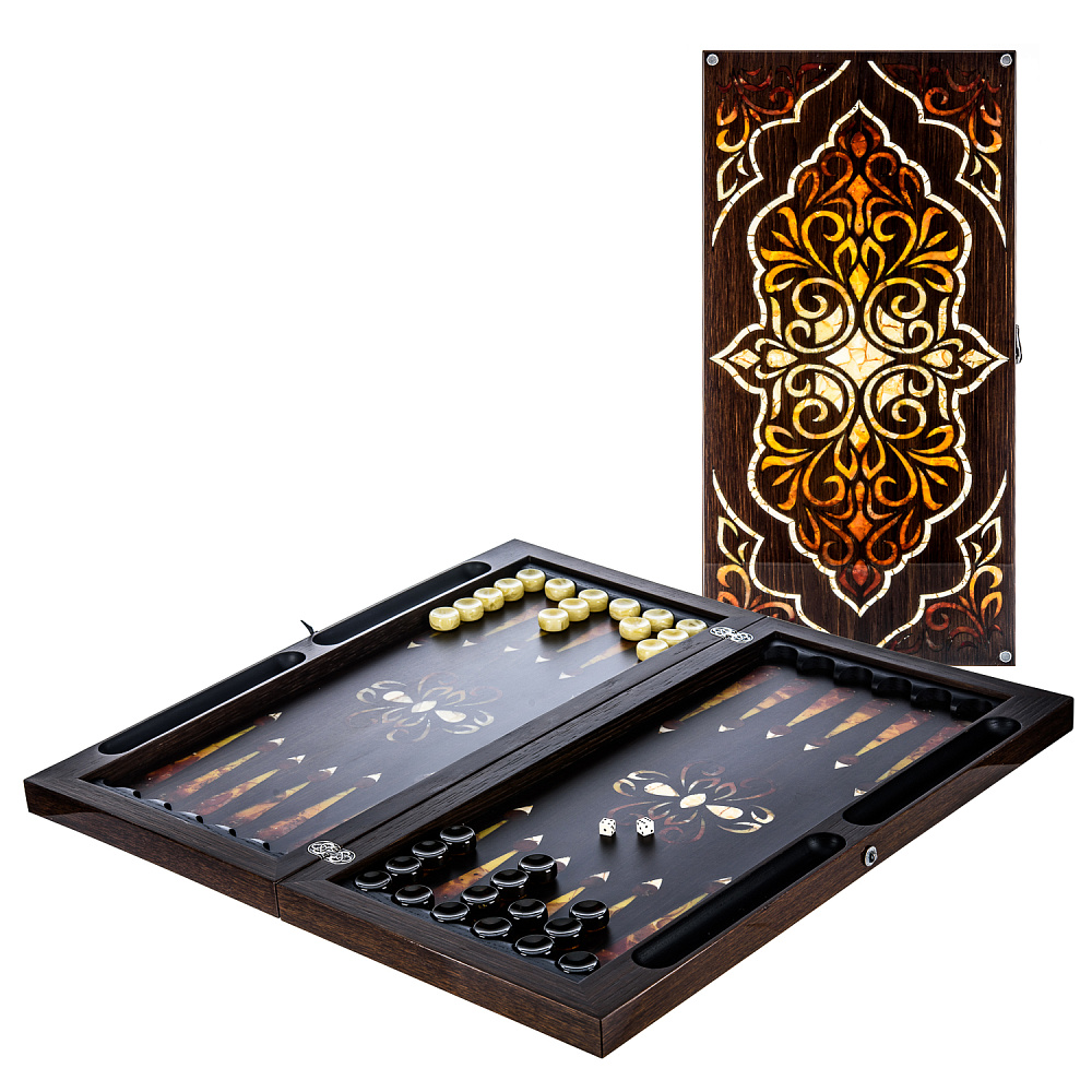 Нарды янтарные «Сказки востока» - интернет магазин Русь Велика я 