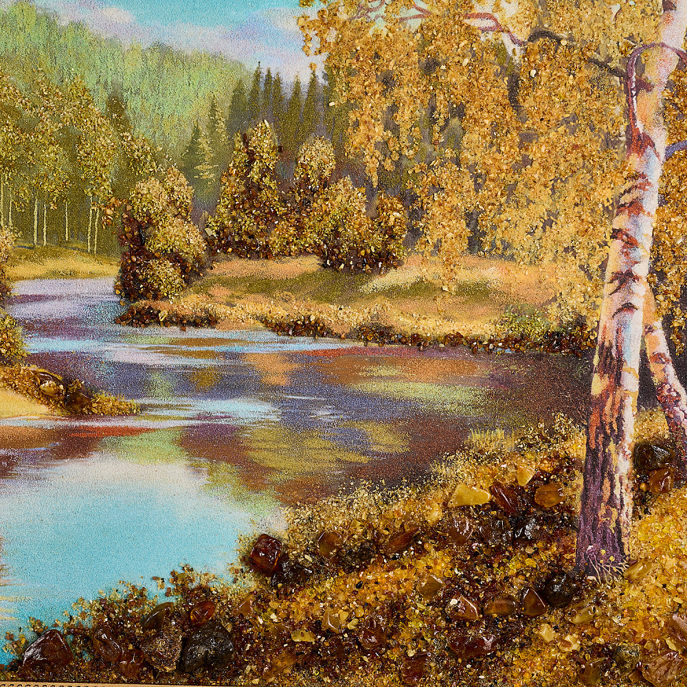 Картина янтарная «Полдень» 60х80 см - интернет магазин Русь Велика я фото 1