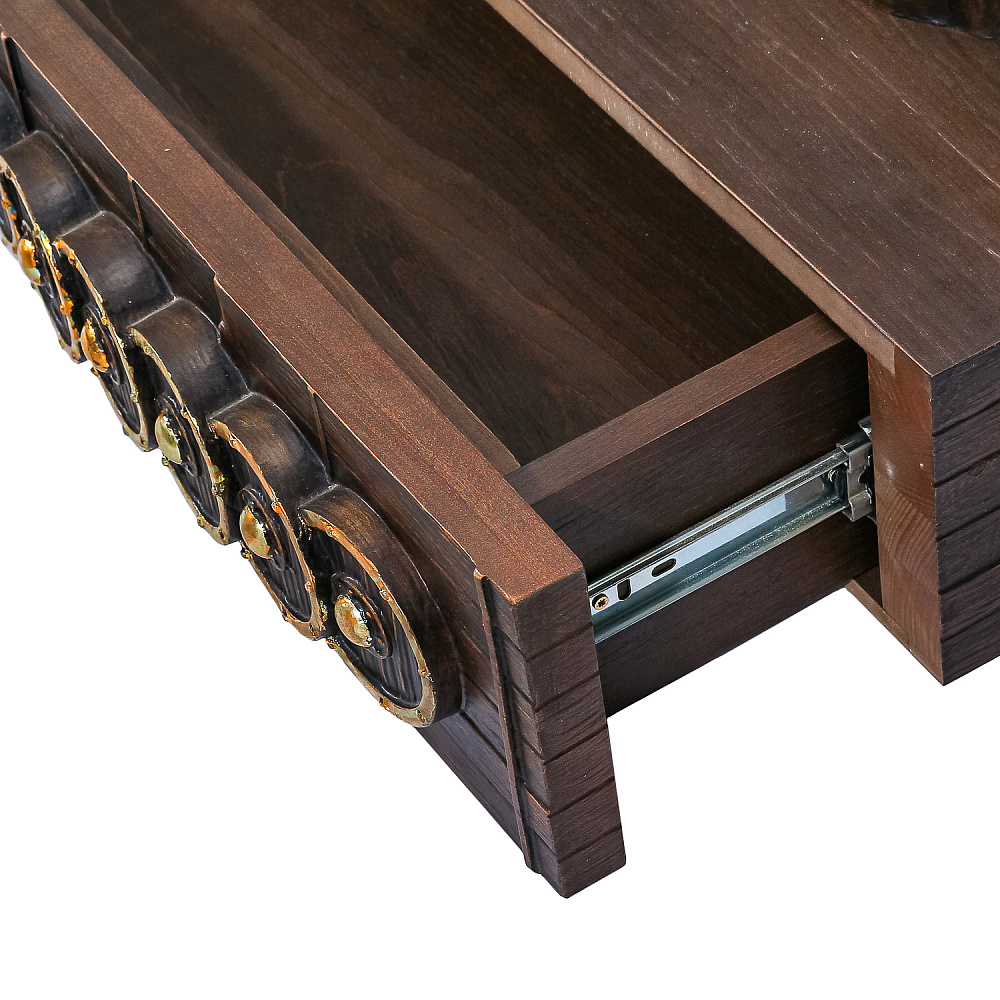 Деревянные резные часы «Время Викингов». Высота 134 см - интернет магазин Русь Велика я фото 10