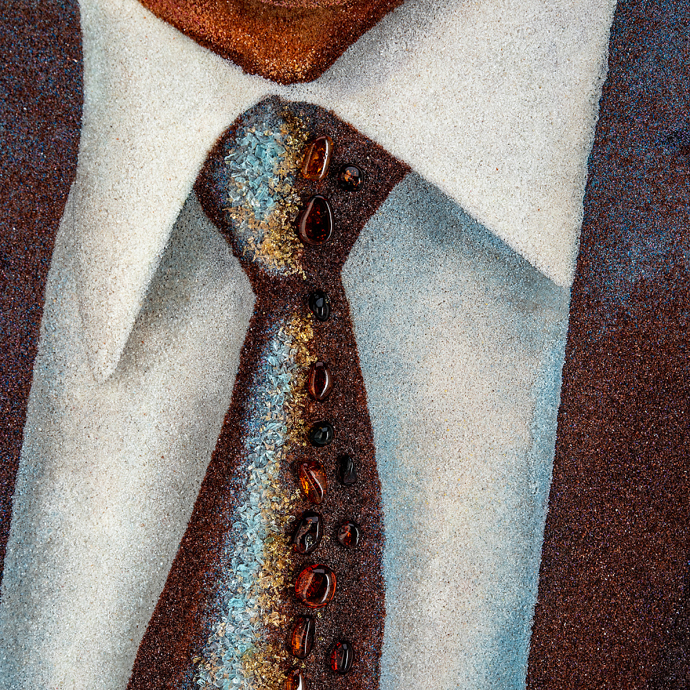 Картина янтарная «В.В.Путин» 40х60 см - интернет магазин Русь Велика я фото 2