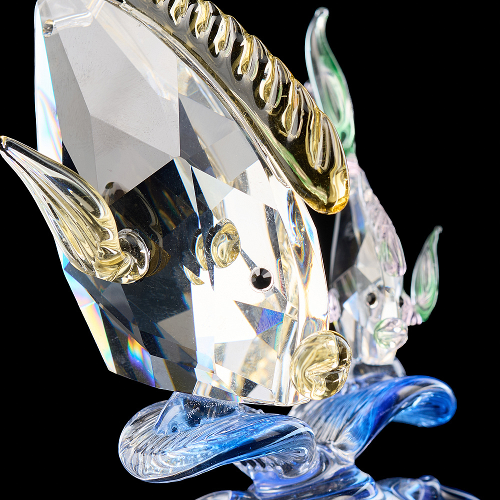 Скульптура из цветного хрусталя «Рыбки» Asfour Crystal - интернет магазин Русь Велика я фото 2
