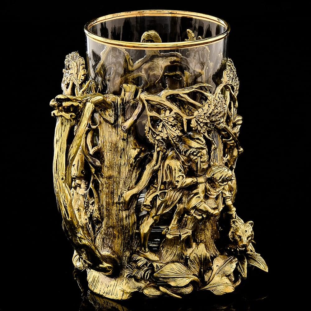 Подстаканник объемный «Охота на медведя» - интернет магазин Русь Велика я фото 5