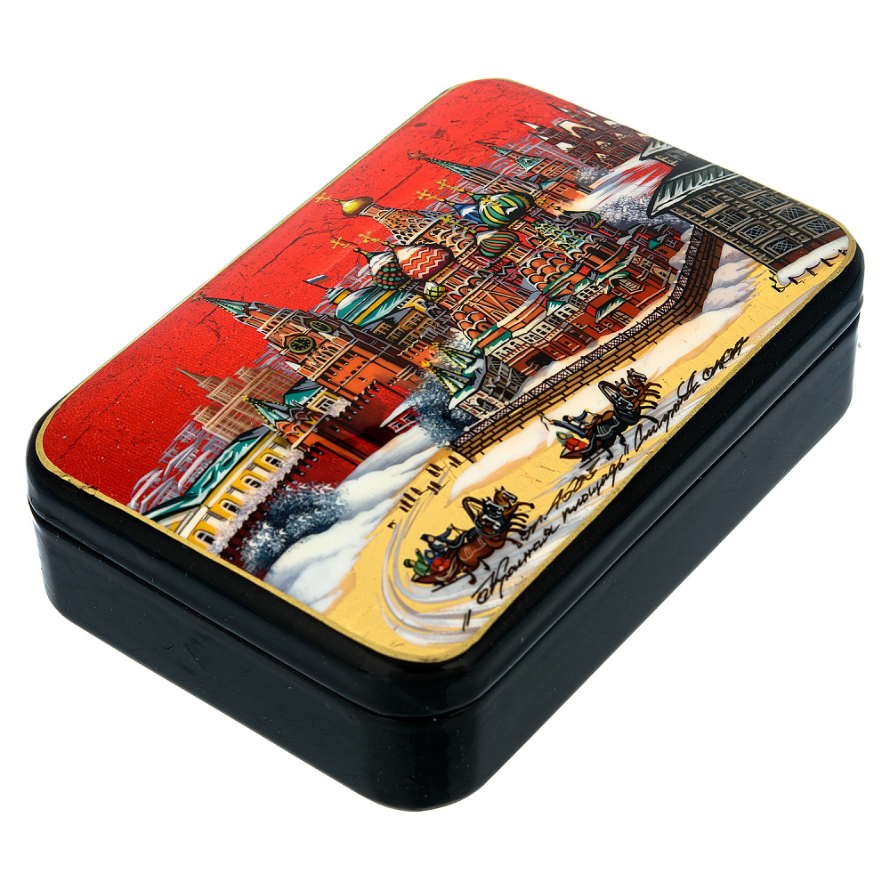 Шкатулка с художественной росписью «Старая Москва» - интернет магазин Русь Велика я фото 1