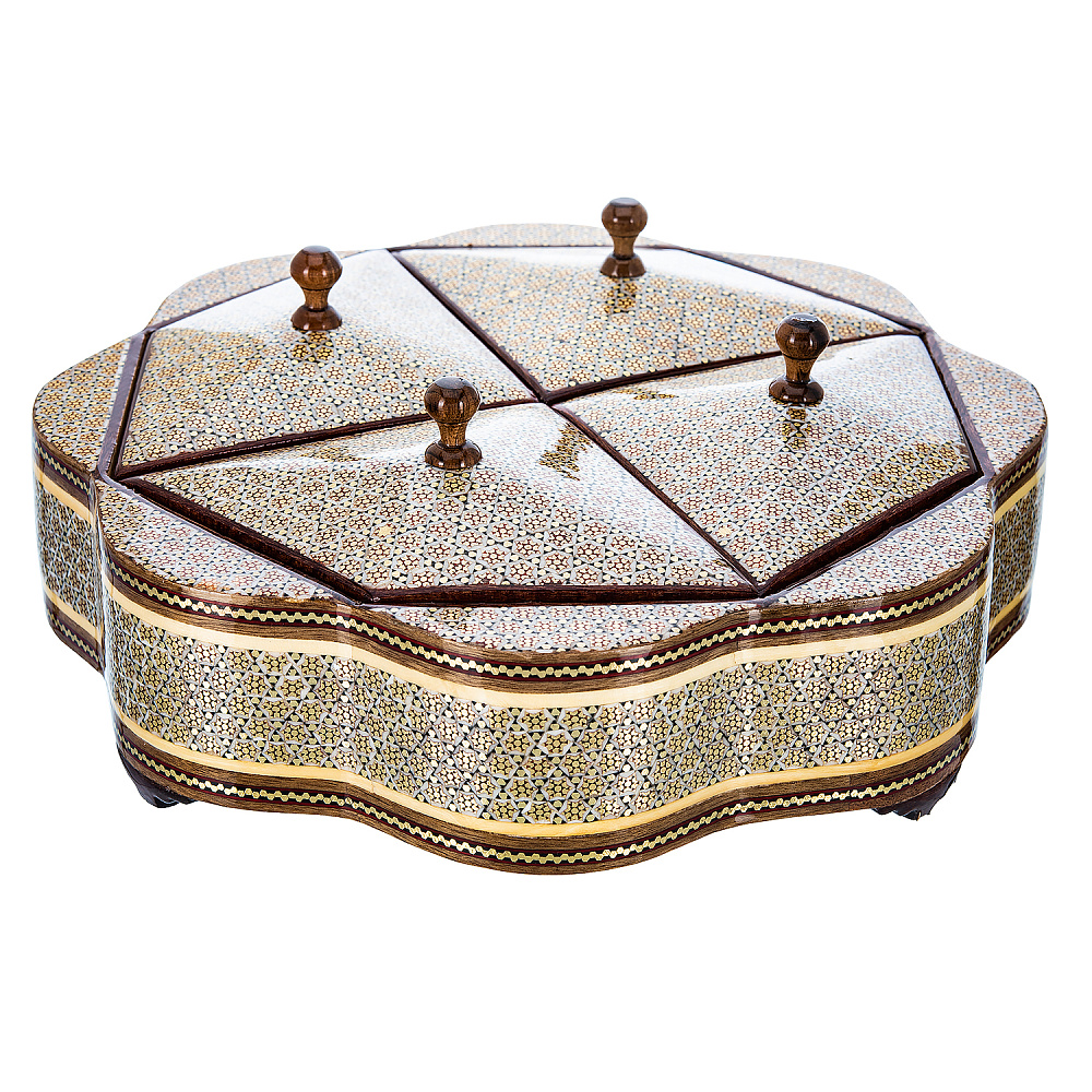 Шкатулка деревянная для украшений «Бутон». Хатам Кари - интернет магазин Русь Велика я фото 2