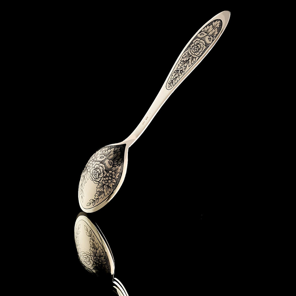 Ложка чайная 26.05 гр. Серебро 925* - интернет магазин Русь Велика я 