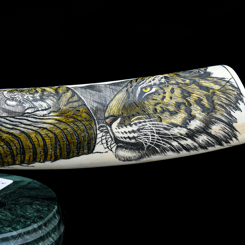 Статуэтка из кости «Тигр» - интернет магазин Русь Велика я фото 1