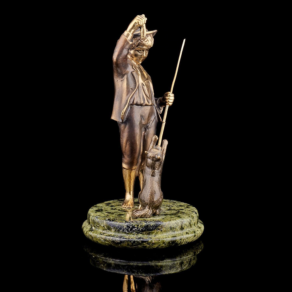 Бронзовая статуэтка «Рыбачок» - интернет магазин Русь Велика я фото 2