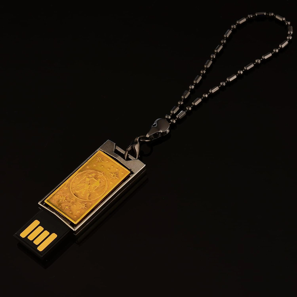 Флешка из латуни с позолотой «Знаки зодиака» 8 Гб. Златоуст - интернет магазин Русь Велика я фото 7