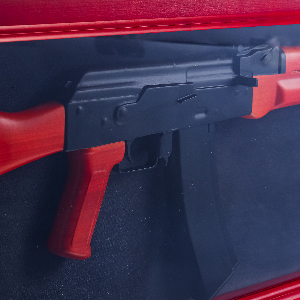 Деревянное резное панно «Автомат АК-47» 100х35 см - интернет магазин Русь Велика я фото 2
