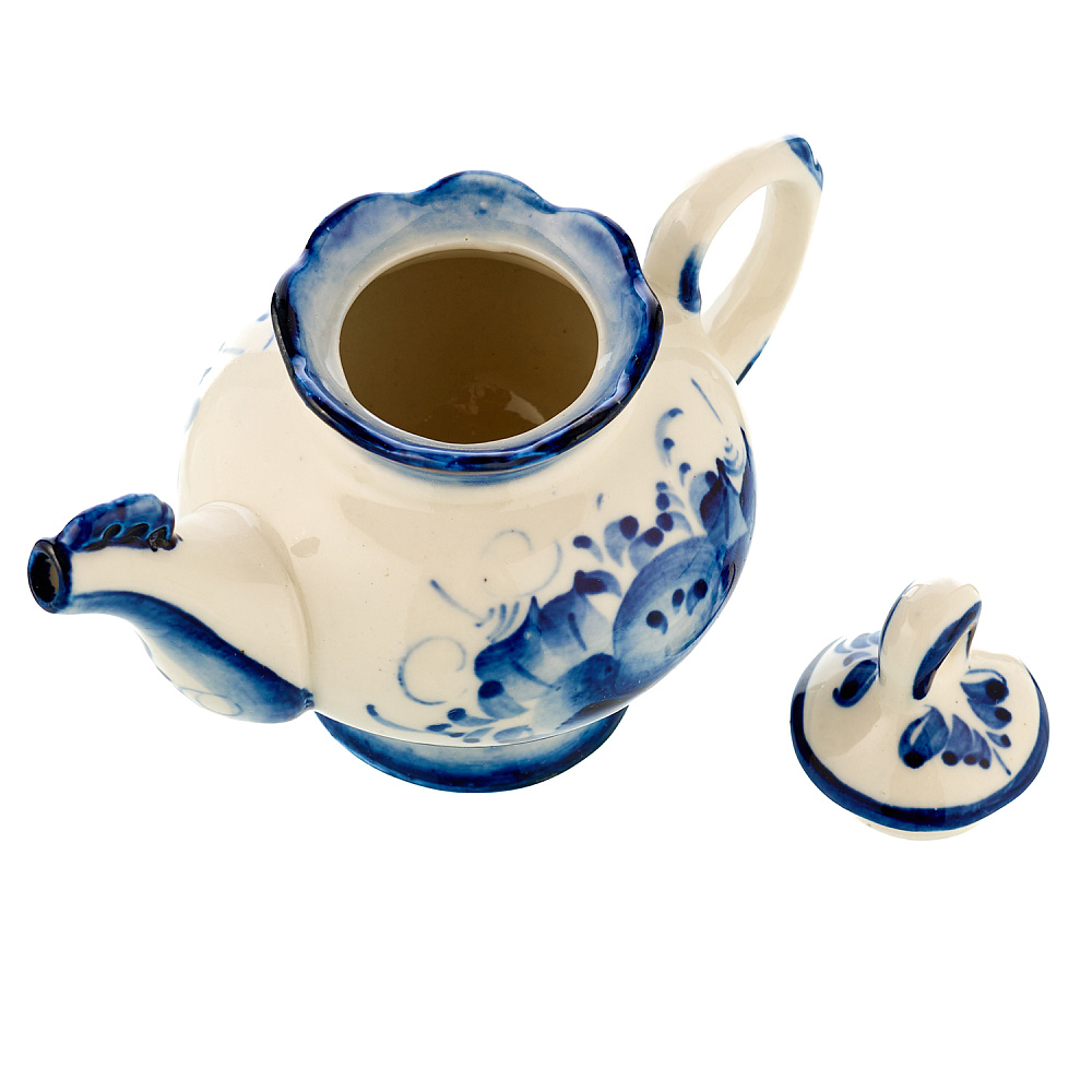 Чайник «Малыш». Гжель - интернет магазин Русь Велика я фото 2