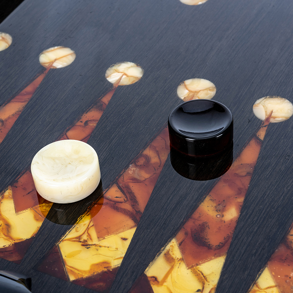 Нарды янтарные «Леопард» 60х30 см - интернет магазин Русь Велика я фото 10