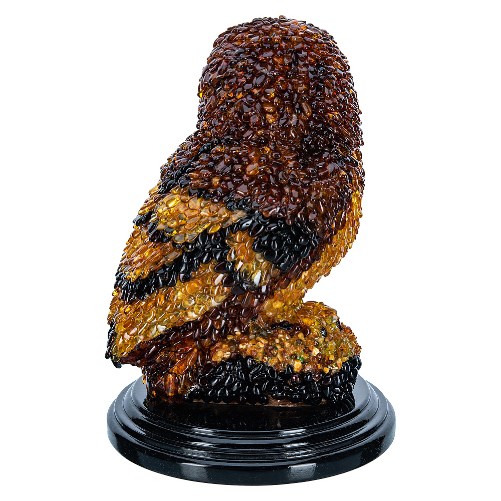 Скульптура из янтаря «Сова» - интернет магазин Русь Велика я фото 3