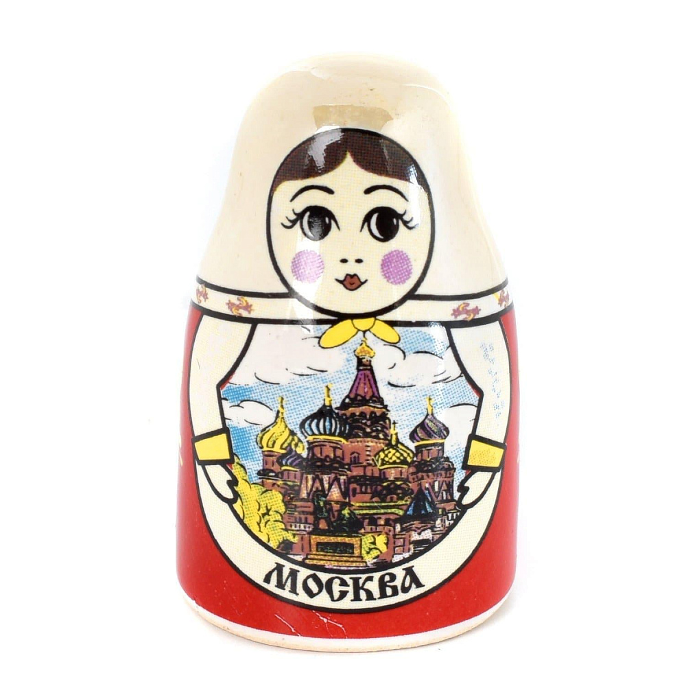 Наперсток керамический «Матрешка. Виды Москвы» (в ассортименте) - интернет магазин Русь Велика я фото 2
