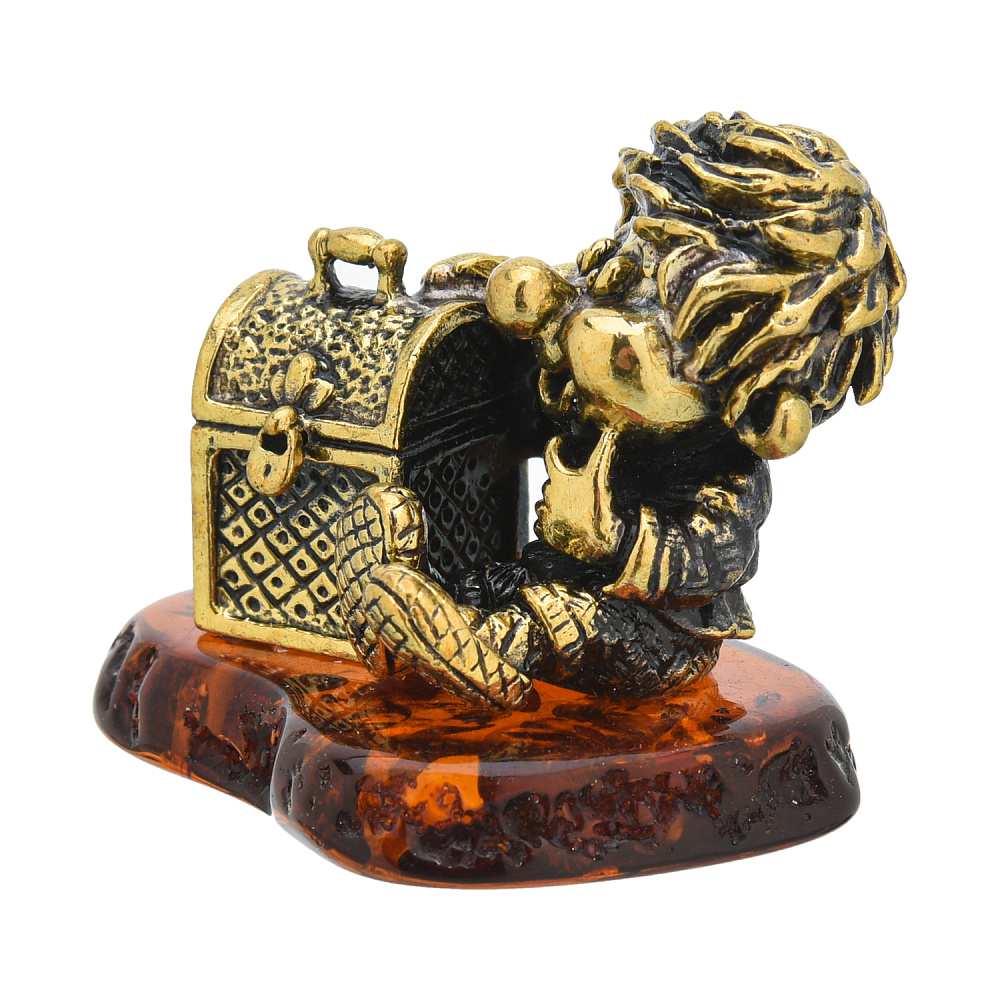 Статуэтка с янтарем «Домовенок богатство» - интернет магазин Русь Велика я фото 1
