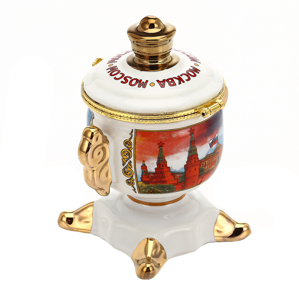 Сувенирный самовар-шкатулка «Москва» - интернет магазин Русь Велика я фото 3