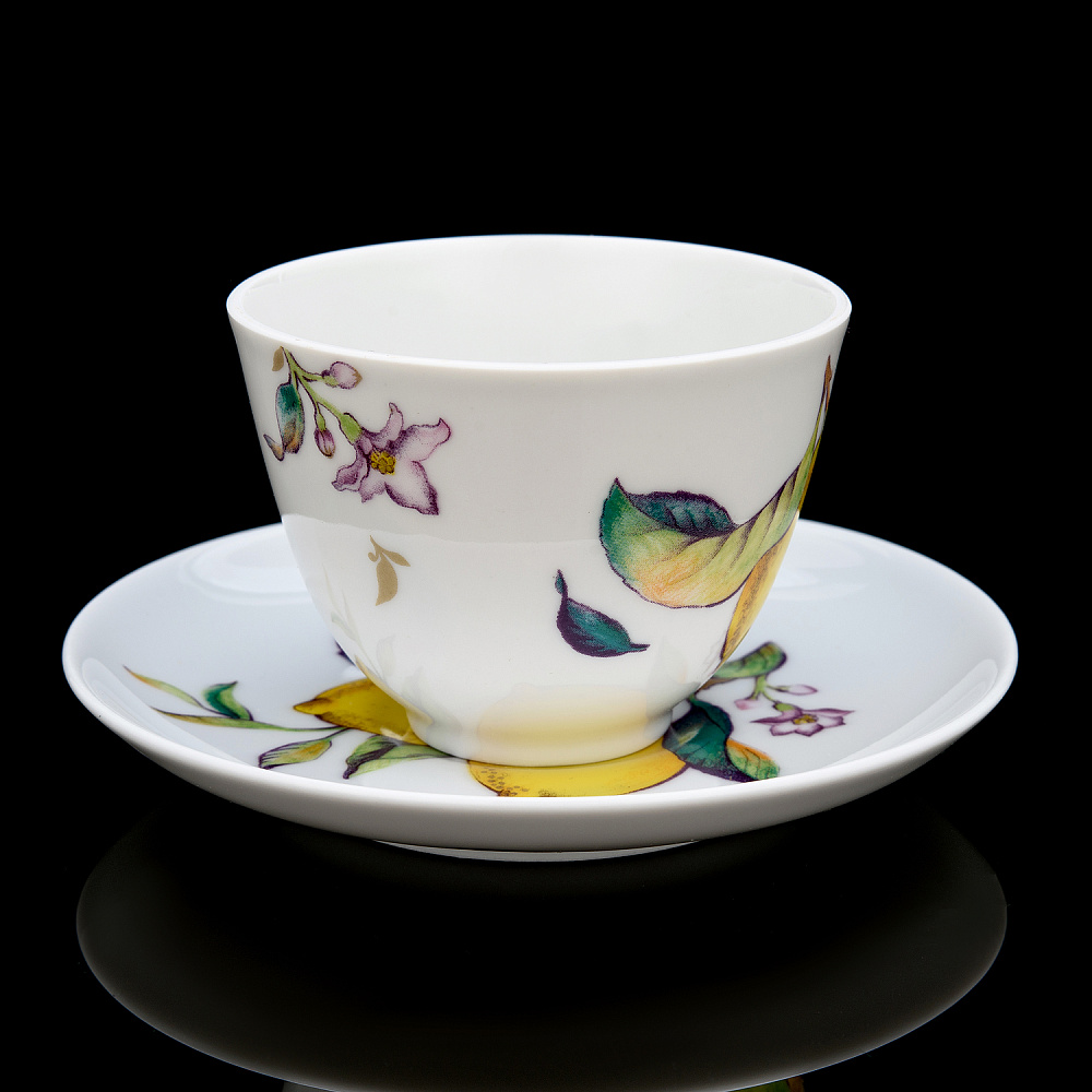 Чайная пара 250 мл «Лимоны». Форма Весенняя. ИФЗ - интернет магазин Русь Велика я фото 2